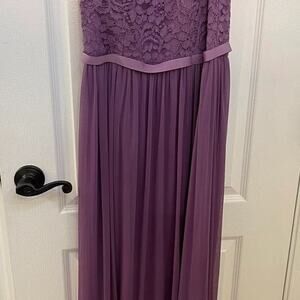 Davids Bridal bridesmaid dresses sz 4 wisteria